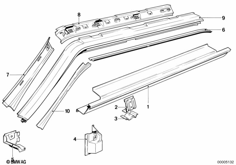 Genuine BMW 41211858689 E23 Bracket Left (Inc. 732i, 728iS & 728) | ML Performance EU Car Parts
