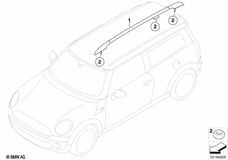 Roof moulding/Roof rail