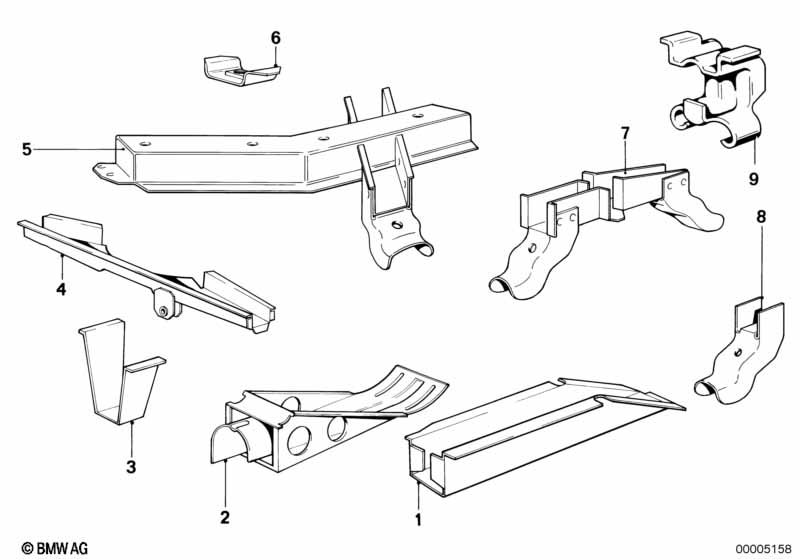 Genuine BMW 41111846624 E21 Right Side Member (Inc. 318, 316 & 320i) | ML Performance EU Car Parts