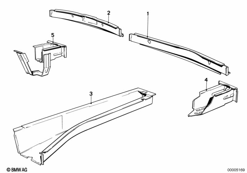 Floor parts rear exterior
