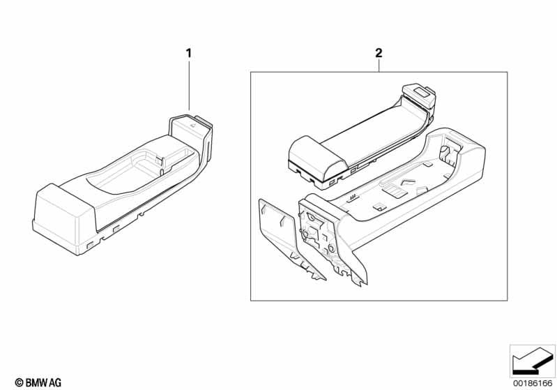 Single parts, SA 644 center console