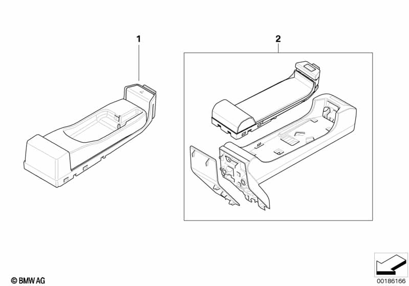 Single parts SA639/SA664 center console