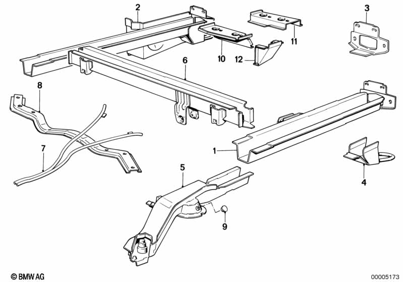 Rear floor parts