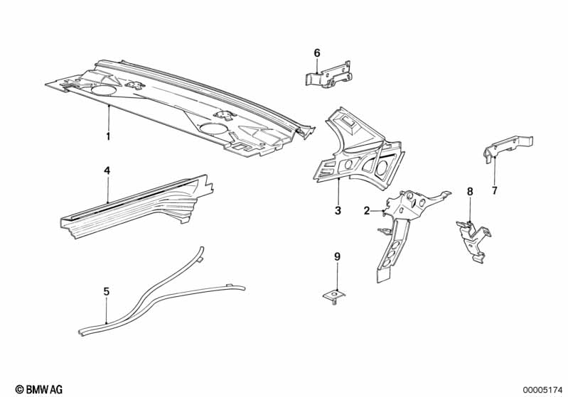 Lateral trunk panels/inner