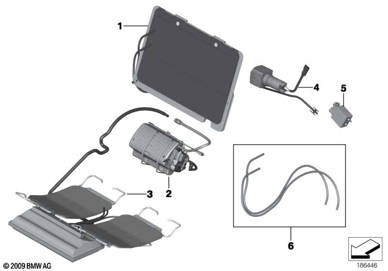 Seat, front, lumbar Active seat