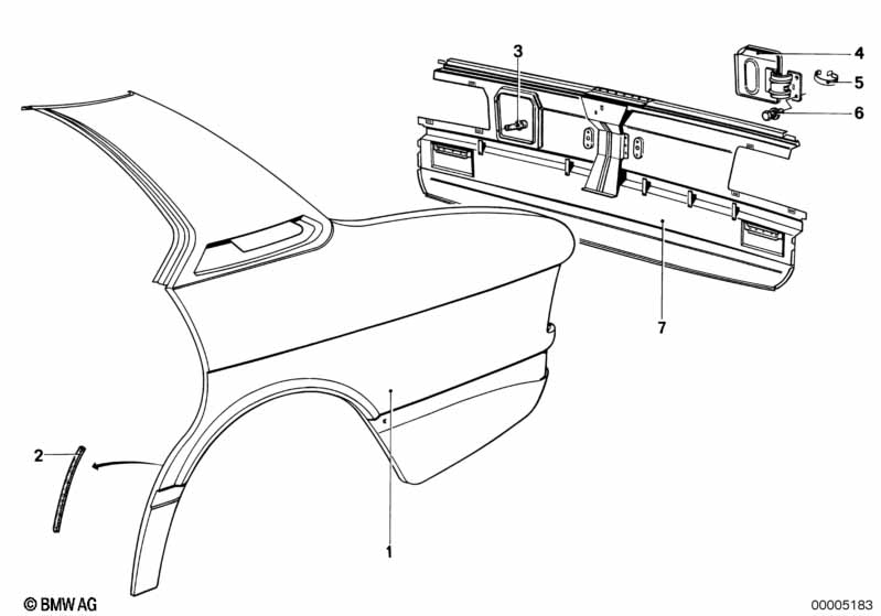 Side panel/tail trim