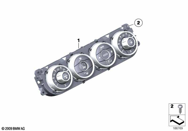 Genuine BMW 64119321829 E89 Automatic Air Conditioning Control (Inc. Z4 18i, Z4 28i & Z4 30i) | ML Performance EU Car Parts