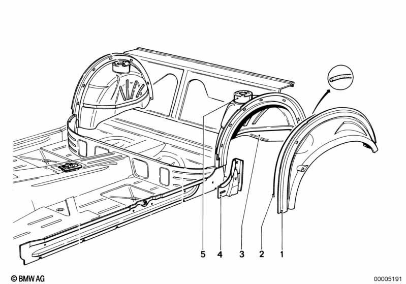 Rear wheel arch
