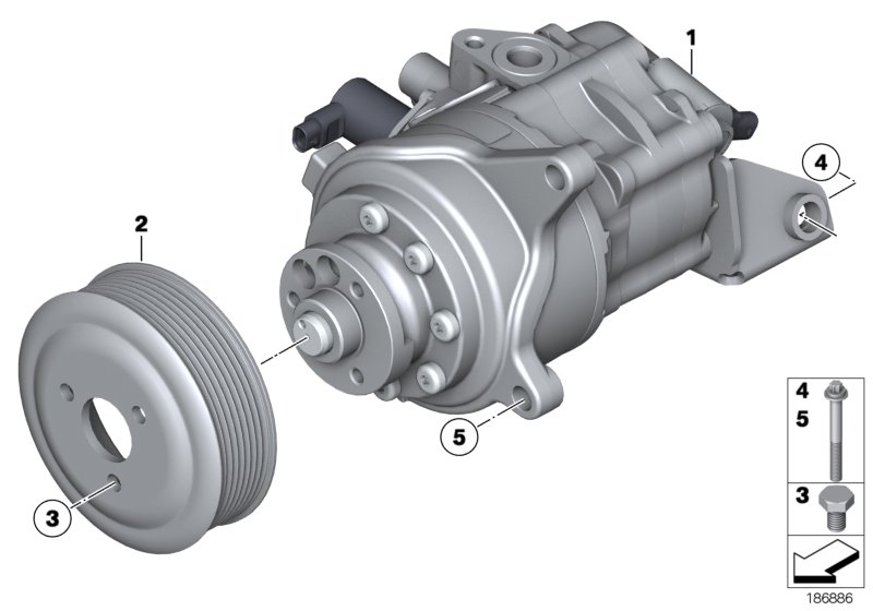 Genuine BMW 32416776172 Tandem Pump LFR 540 (Inc. 535iX, 640iX & 535i) | ML Performance UK Car Parts