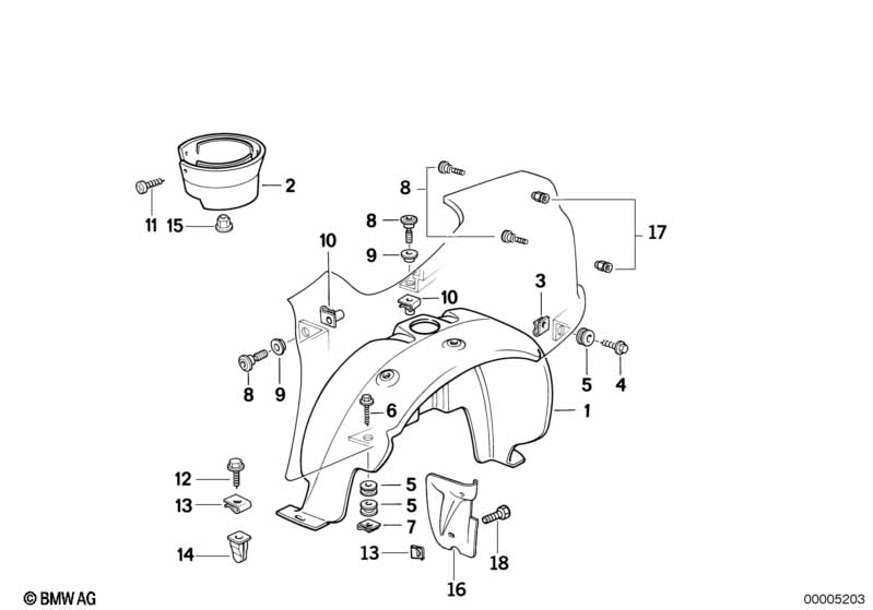 Genuine BMW 51712292065 Covering Left (Inc. Z1) | ML Performance EU Car Parts