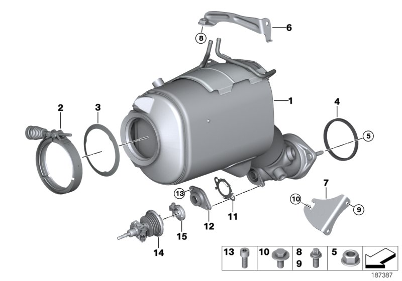 Genuine BMW 18308512290 E90 At-Diesel Particulate Filter (Inc. 335d) | ML Performance UK Car Parts