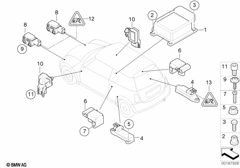 Elektrické díly Airbag