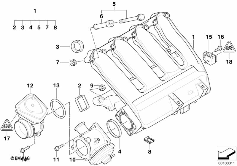 Genuine BMW 13547792098 E53 E66 E70 O-Ring 59X2,5 (Inc. X5 3.0sd) | ML Performance UK Car Parts