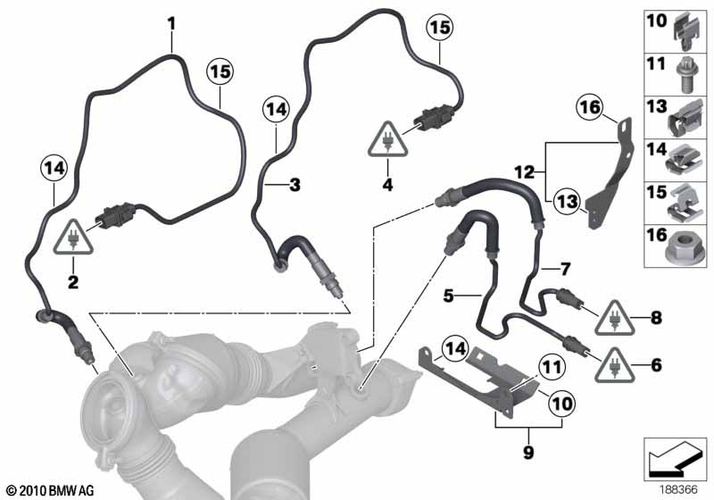 Genuine BMW 11787577666 E71 Lambda Monitor Sensor L= 600mm (Inc. 740i, X6 35iX & 740Li) | ML Performance UK Car Parts
