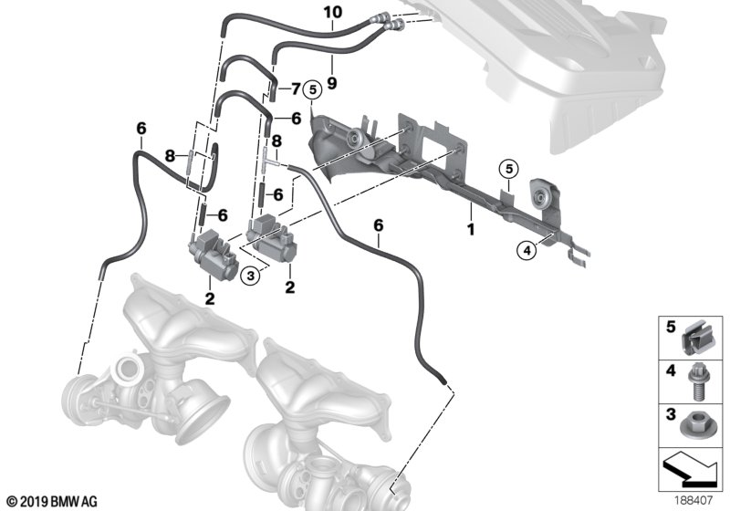 Genuine BMW 11747628987 E71 Pressure Converter (Inc. 740i, X6 35iX & 740Li) | ML Performance UK Car Parts