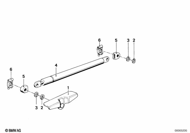 Engine hood-gas pressurized spring