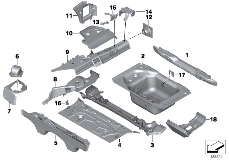 Genuine BMW 41127225073 E89 Bracket, Mount, Trailing Arm, Left (Inc. Z4 23i) | ML Performance UK Car Parts