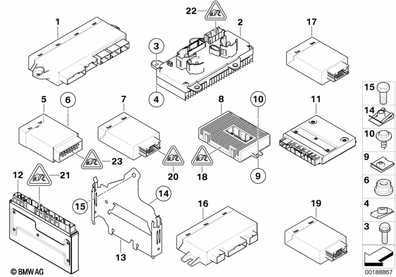 Genuine BMW 61356912082 E66 E67 E65 Bracket Right (Inc. 735Li, 740d & 745Li) | Duco Car Parts UK Car Parts