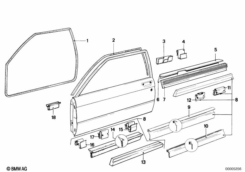 Door weatherstrip front