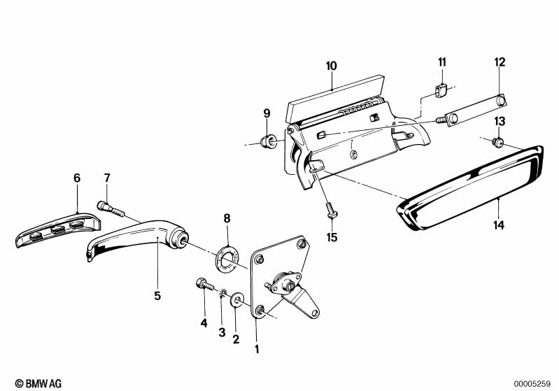 Genuine BMW 51211800666 E21 E24 E12 Remote Control Right (Inc. 628CSi, 2800 & 323i) | ML Performance UK Car Parts