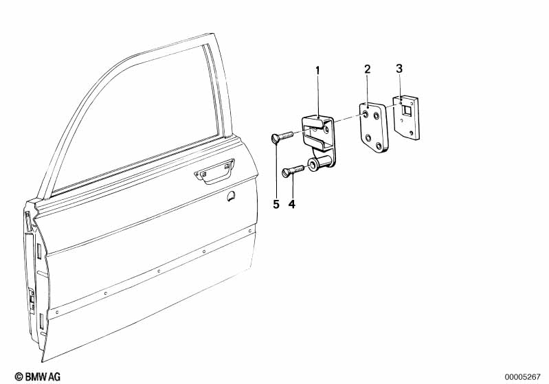 Front door-striker plate
