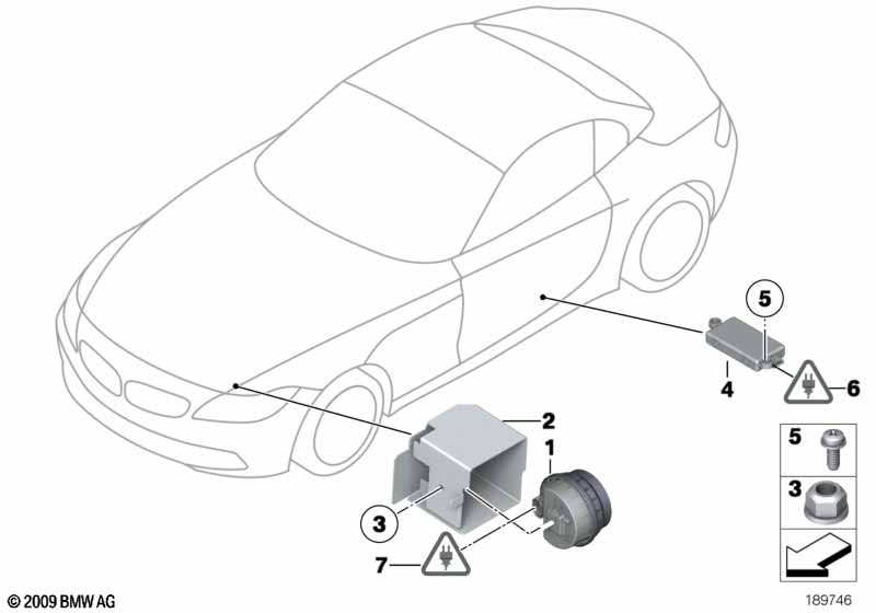Genuine BMW 65759167404 E89 Bracket Alternative Power Siren (Inc. Z4) | ML Performance UK Car Parts