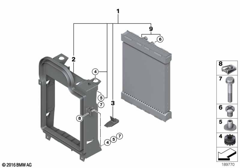 Genuine BMW 17117533477 F15 Radiator (Inc. X5) | ML Performance EU Car Parts