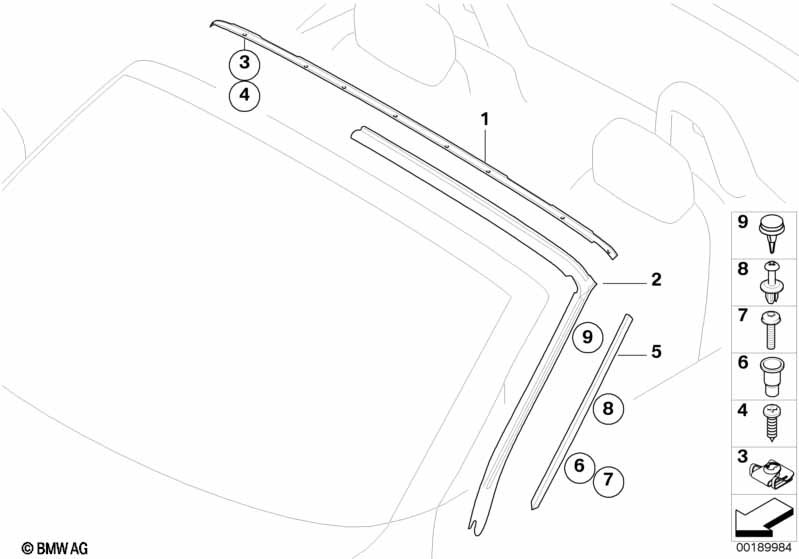 Genuine BMW 51437062904 E86 Clip (Inc. Z4 3.0si & Z4 M3.2) | ML Performance EU Car Parts