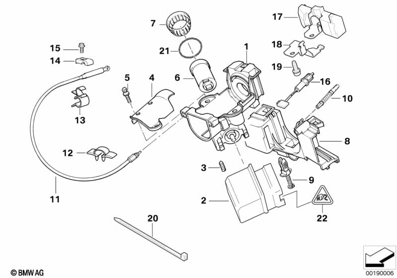 Steering lock/ignition switch