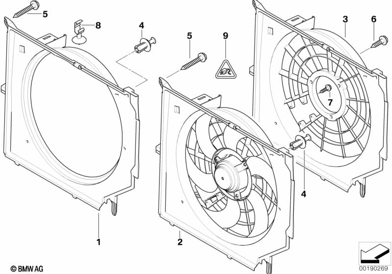 Genuine BMW 17427519704 E85 E86 Fan Housing With Fan 400W (Inc. Z4 2.5si, Z4 2.0i & Z4 2.2i) | ML Performance UK Car Parts