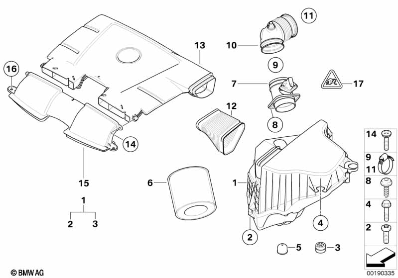 Genuine BMW 13717541738 E91 E92 E84 Suction Hood, Front (Inc. 318i, 330xd & 320d) | ML Performance EU Car Parts