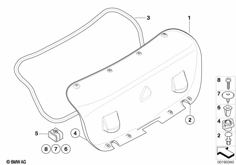 Trunk lid trim panel