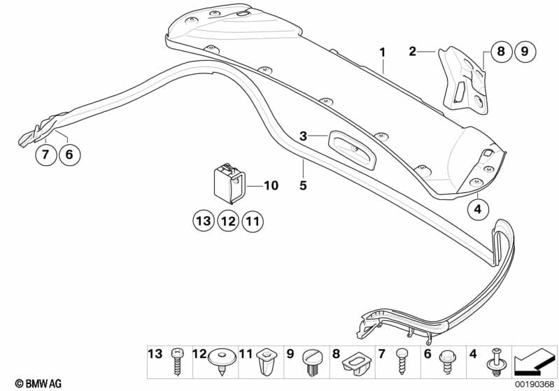 Trunk lid trim panel