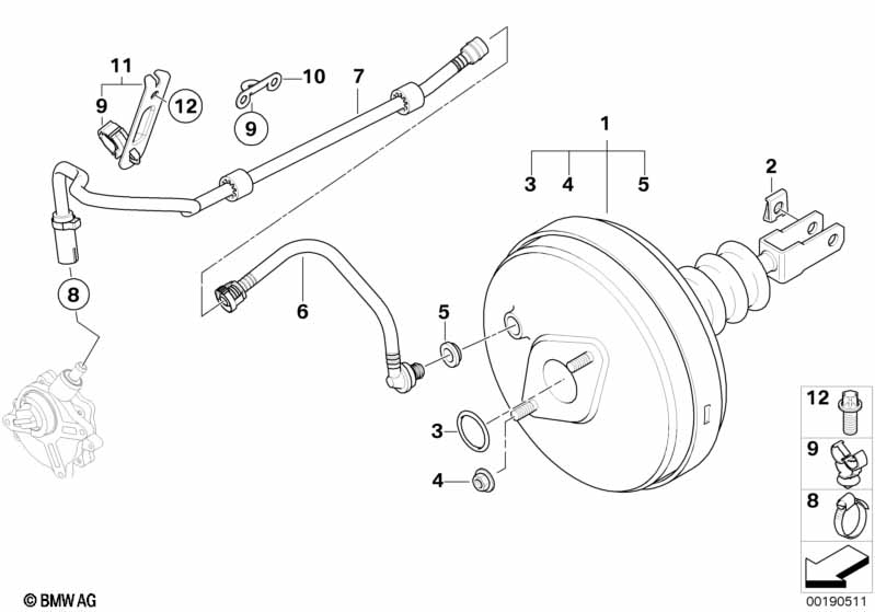 Genuine BMW 34336768359 E85 E86 Vacuum Pipe (Inc. Z4) | ML Performance UK Car Parts