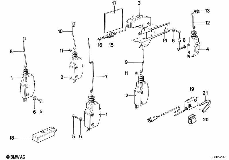 Genuine BMW 51261373004 E28 Actuator (Inc. 525e, 524td & 528i) | ML Performance EU Car Parts