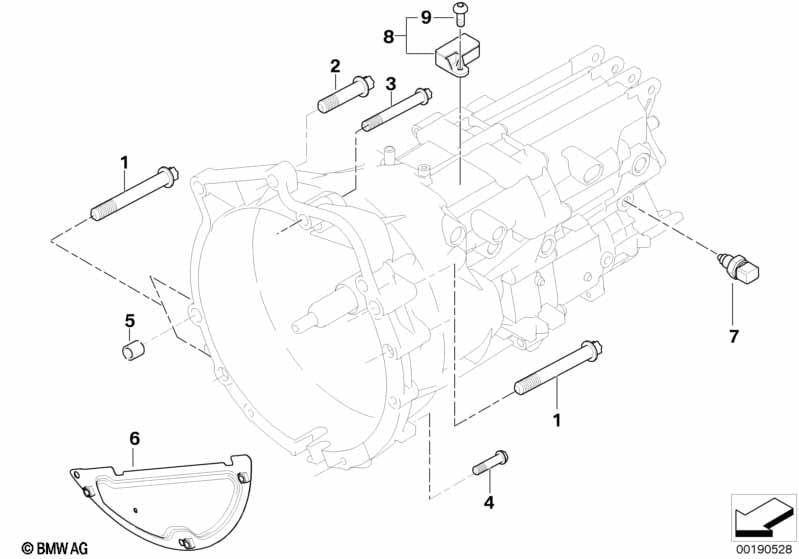Gearbox mounting parts