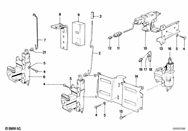 Genuine BMW 51261367781 E24 E23 Actuator (Inc. 635CSi, 733i & 745i) | ML Performance EU Car Parts