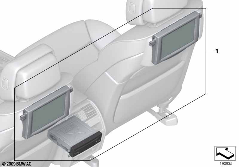 Retrofit kit for Rear Seat Entertainment