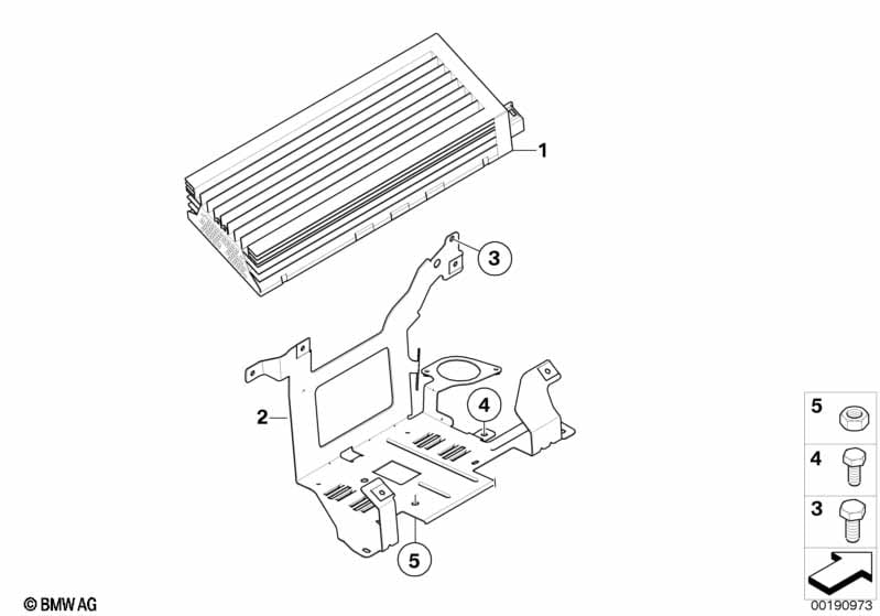 Amplifier/bracket Indi. Audio System