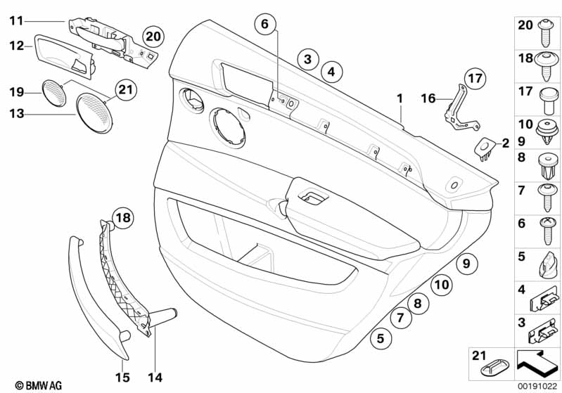 Genuine BMW 51419133434 E71 E72 TriCover, Pull Strap, Left CHATEAU (Inc. X6) | ML Performance UK Car Parts