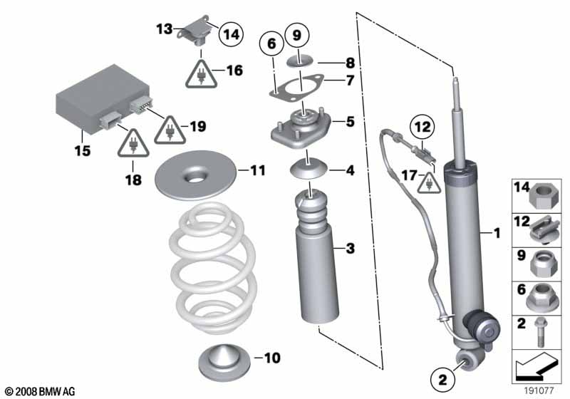 Genuine BMW 37126790001 E89 Shock Absorber, Rear Left (Inc. Z4 23i, Z4 35i & Z4 35is) | ML Performance EU Car Parts