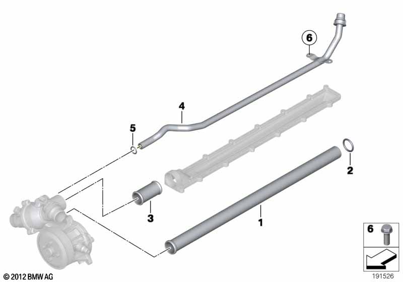 Cooling system pipe