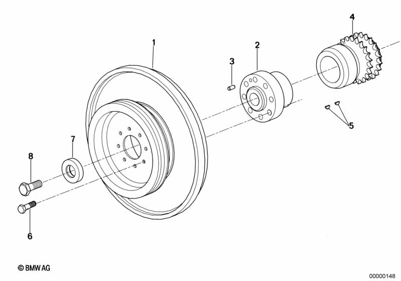 Genuine BMW 11231710301 E32 E31 Hub (Inc. 850CSi, 750iL & 850Ci) | ML Performance UK Car Parts