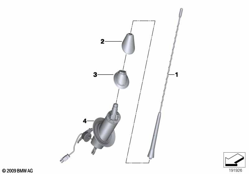 Genuine BMW 65209174522 E89 Cover For Antenna Base (Inc. Z4) | ML Performance UK Car Parts