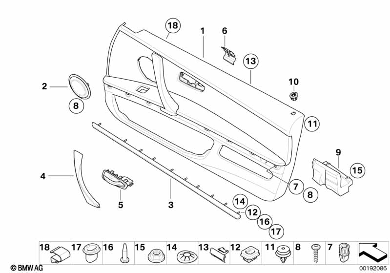 Door trim panel