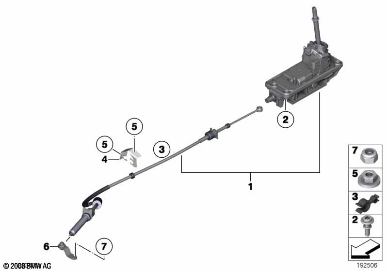 Genuine BMW 41127261700 Cabrio Bracket, Shift Cable (Inc. One D, Cooper SD & Cooper D 1.6) | ML Performance UK Car Parts