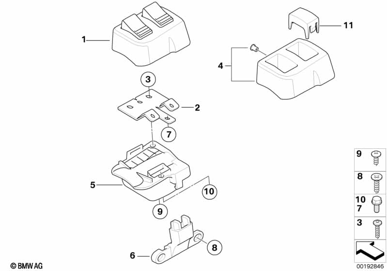 Switch housing, official vehicle