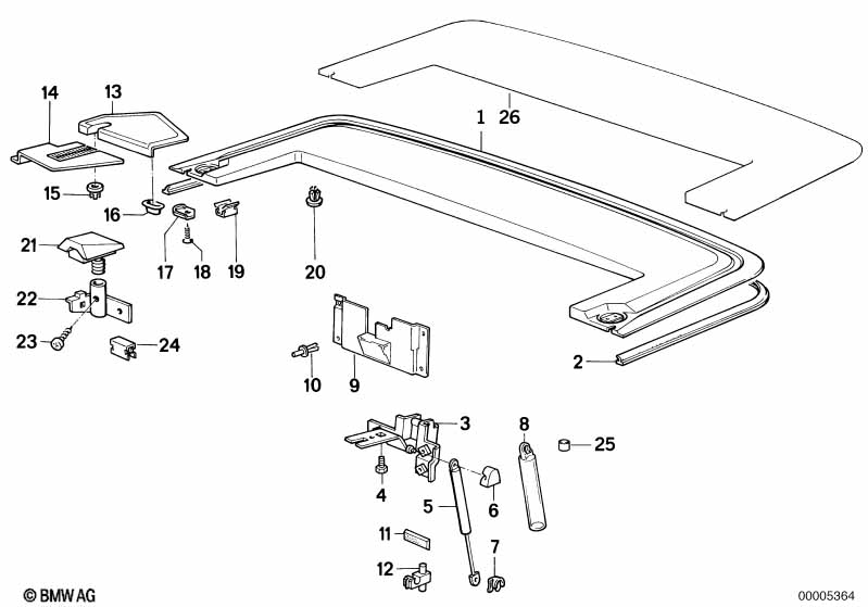 Folding top compartment lid