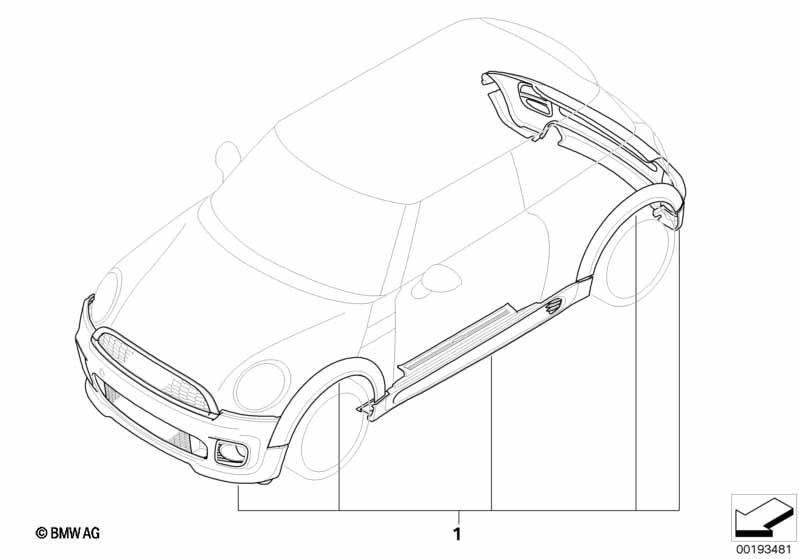 Genuine BMW 51717127742 R56 Clip ROT (Inc. One Eco) | ML Performance UK Car Parts