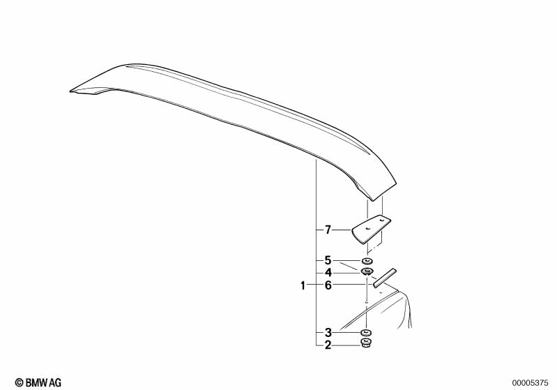 Rear spoiler M-technik